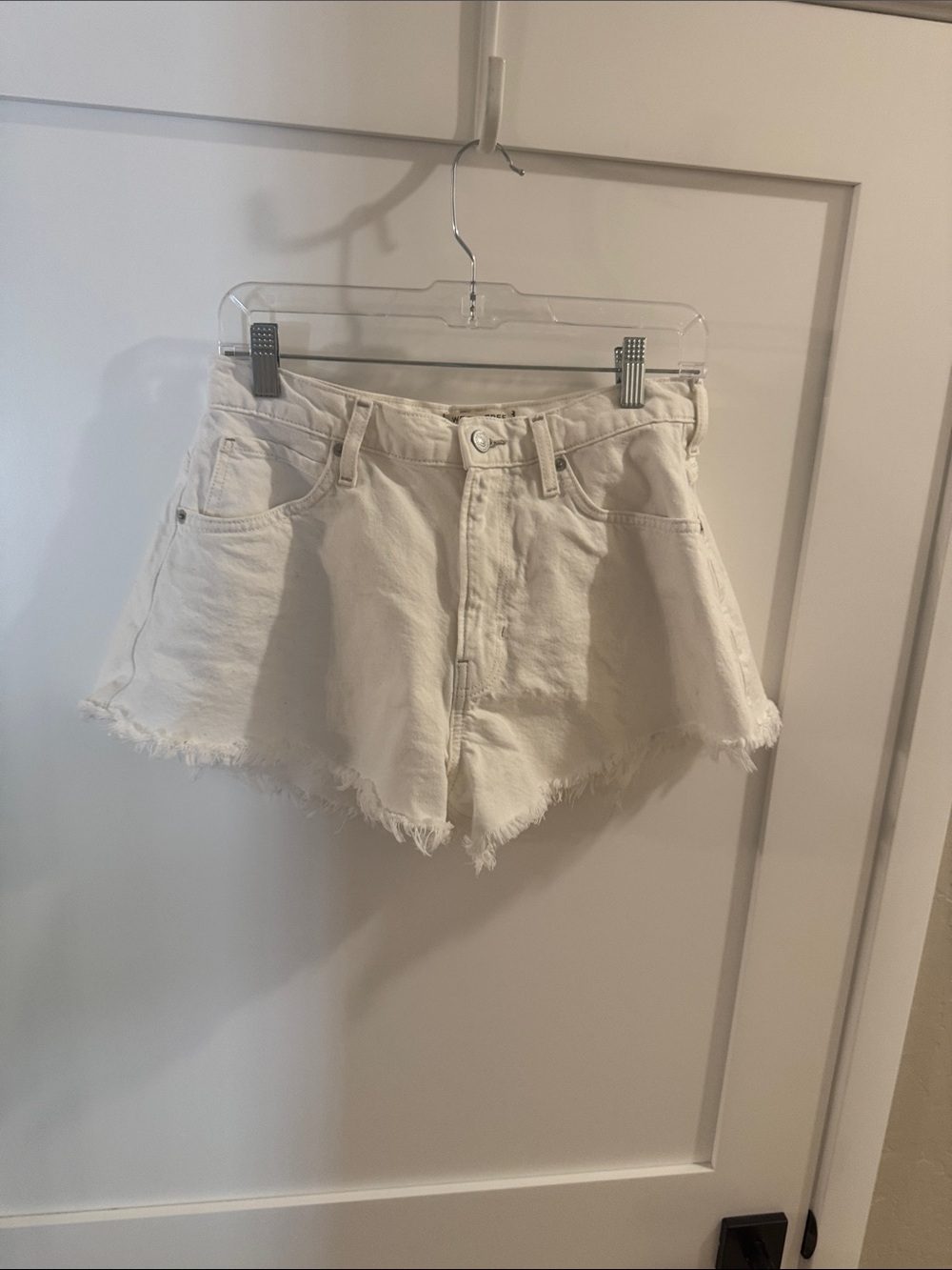 Free People- White Denim Cutoff Shorts - Women